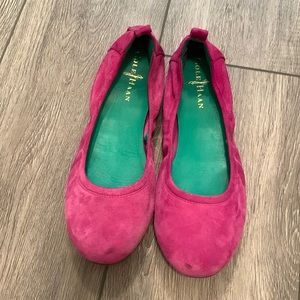 Cole Hann Nike Air pink suede ballet flats
